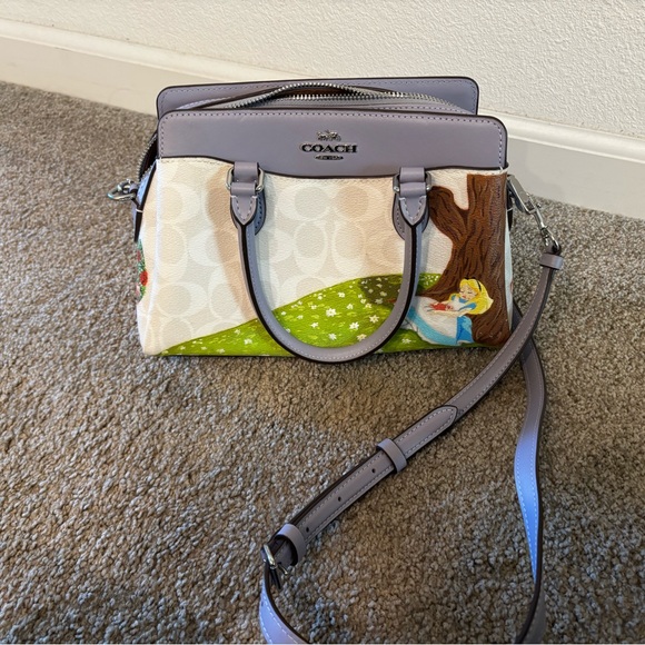 Coach Lavender and Multicolor Satchel